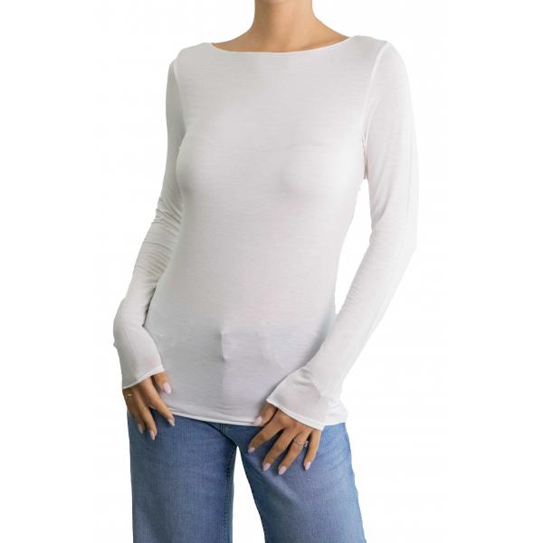 Maglia misto cashmere tinta unita 